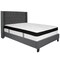 Flash Furniture Full Platform Bed Set, Gray HG-BMF-46-GG - alternate 2